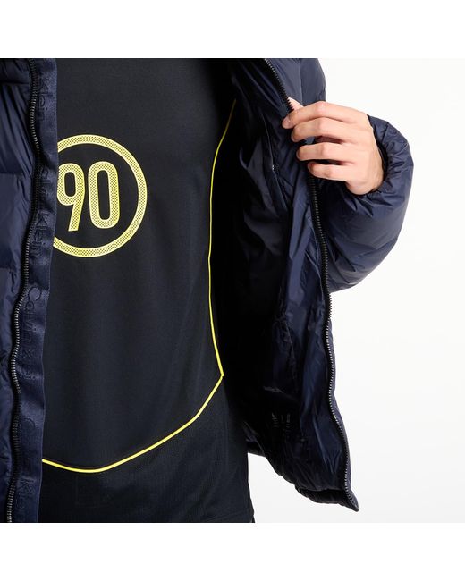 Calvin Klein Blue Jacket Jeans Ls Nylon Monogram Puff Jacket for men