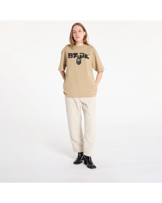A Bathing Ape Natural T-Shirt Bape Army Relaxed Fit Tee for men