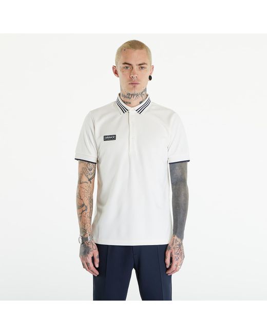 Adidas Originals White Adidas Spezial Short Sleeve Polo Shirt for men
