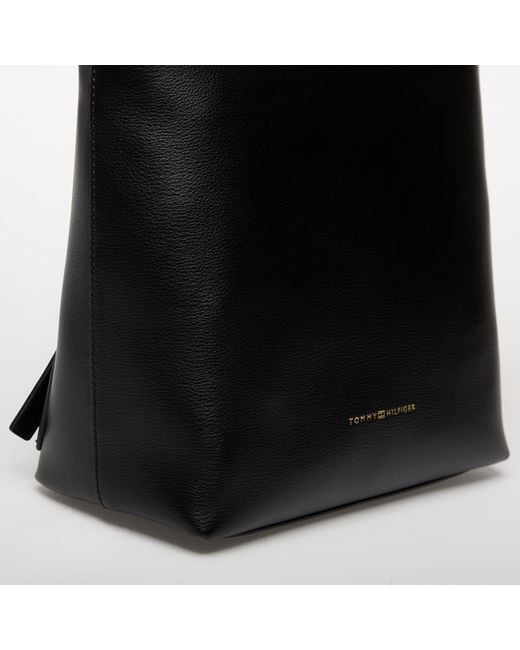 Tommy Hilfiger Black Logotape Backpack