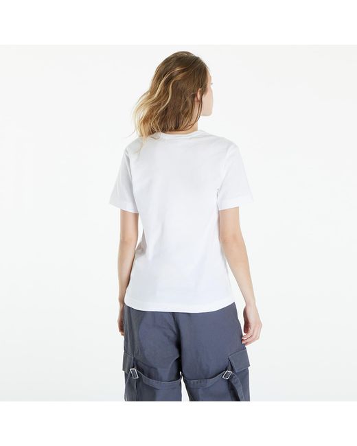 COMME DES GARÇONS PLAY White T-shirt Short Sleeve Logo Print T-shirt Unisex Xxs