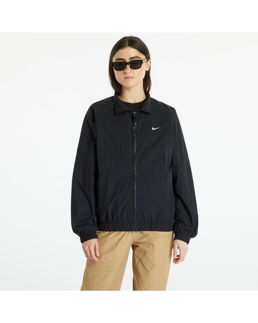 Nike Blue Sportswear solo swoosh track jacket black/ white