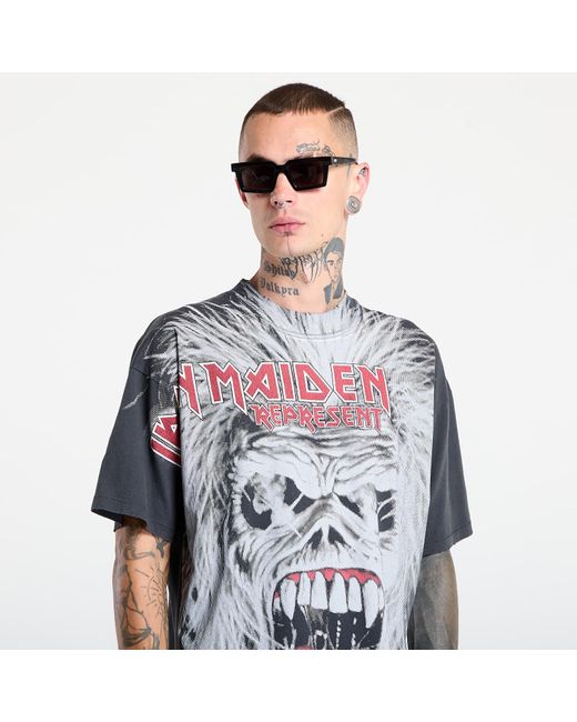 Represent T-Shirt X Iron Maiden British Metal T-Shirt in Blue für Herren