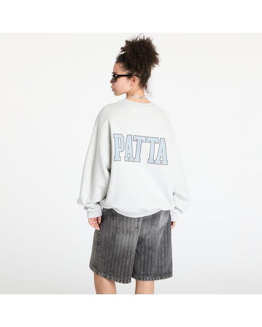 PATTA White Sweatshirt Marina Crewneck Sweater