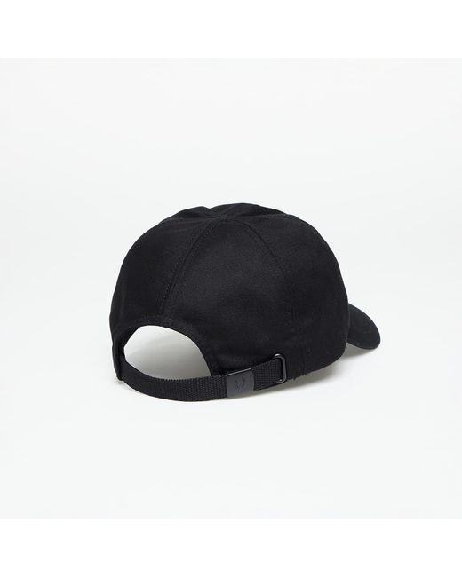 Fred Perry Black Graphic Branded Twill Cap / Warm Grey