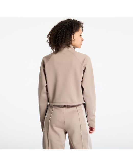 Converse Sweatshirt Cropped Fleece Turtleneck Vintage Cargo Sweatshirt in het Brown