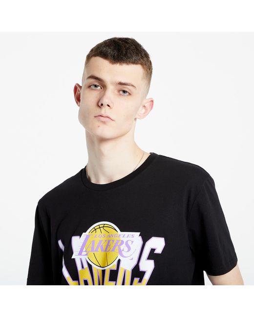 Mitchell & Ness Black Nba Retrodome Tee Los Angeles Lakers for men