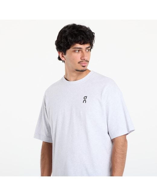 On Shoes T-Shirt Club Tee Court Heather in White für Herren