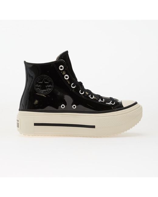 Baskets chuck taylor all star lift double stack platform patent leather hi black/ egret/ black eur 39.5 Converse