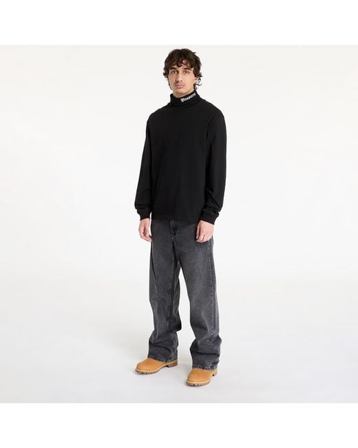 Maglietta Pleaure Atifaction Turtleneck di Pleasures in Black da Uomo