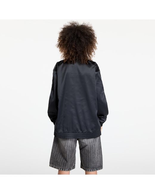 Giacca Satin Firebird Track Top Ruffle 3-Stripes di Adidas Originals in Blue