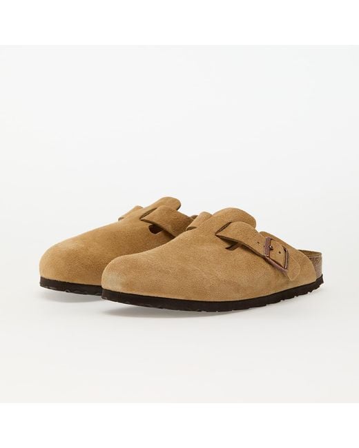 Birkenstock Sneakers Boston Suede Leather Eur in het Brown