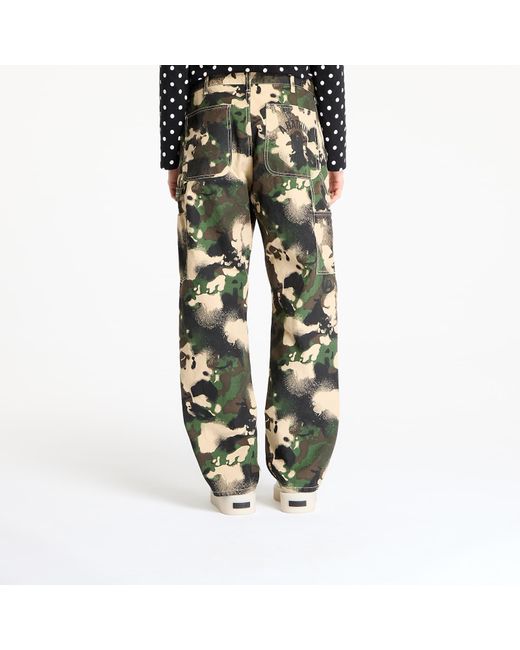 Pantaloni Map Camo Relaxed Fit Work Pants di A Bathing Ape in Green