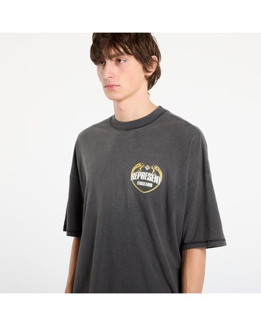 Represent T-Shirt Angel Border T-Shirt in het Gray voor heren
