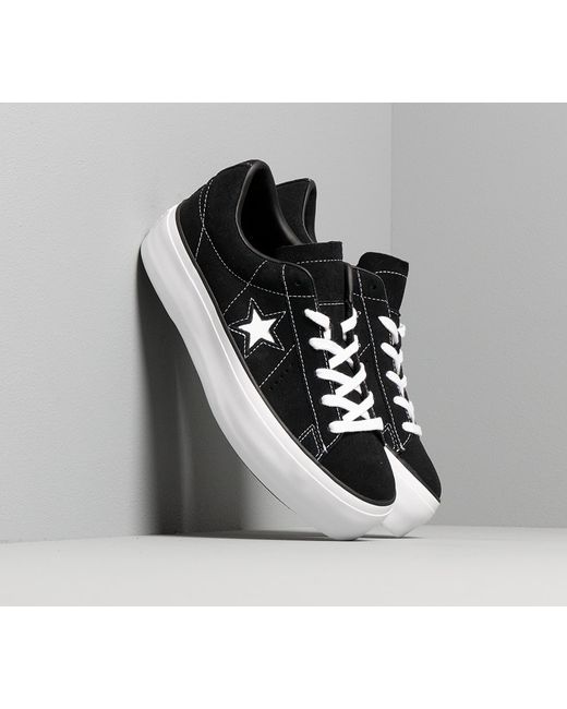 white platform converse one star