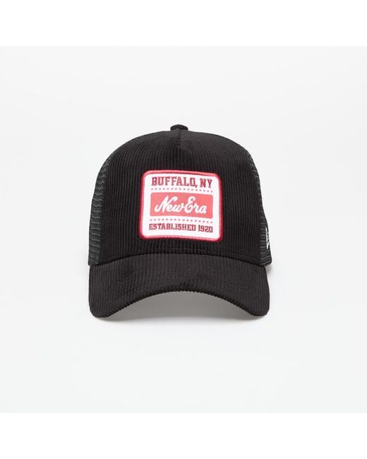KTZ Black 9Forty A-Frame Trucker Adjustable Cap Patch Cord