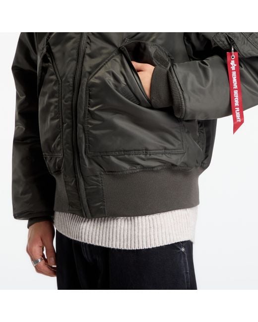 Alpha Industries Black Jacket Cwu-45 Heritage for men