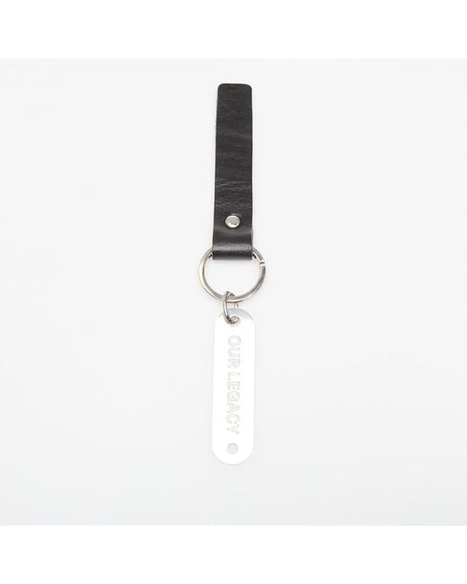 Our Legacy White Ring Keyring