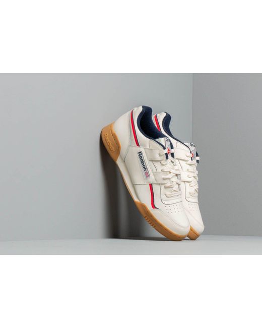 Reebok Multicolor Reebok Workout Plus Classic White/ Navy/ Red for men