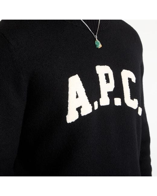 A.P.C. Black Sweater Pull Jay for men