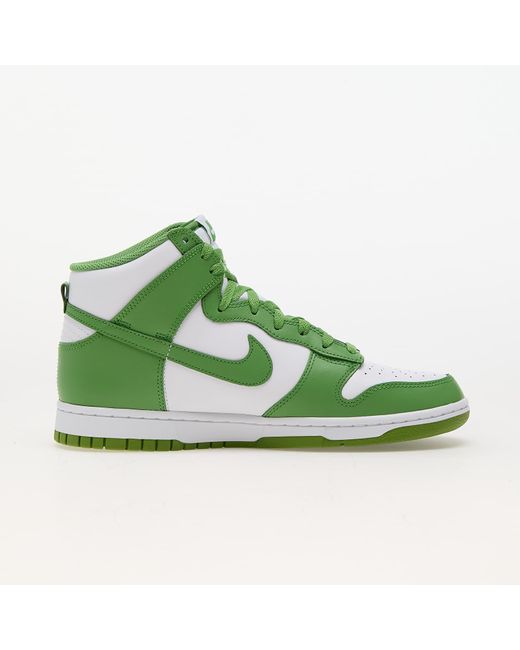 Nike Dunk high retro white/ white/ chlorophyll in Green für Herren