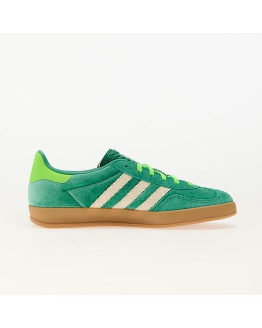 Adidas Originals Green Sneakers Adidas Gazelle Indoor W Semi Court/ Cream/ Solar