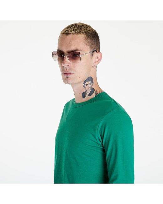 Comme des Garçons Long Sleeve Knit T-shirt Green voor heren | Lyst NL