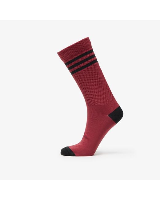 Adidas Originals Blue Socken Adidas 3 Stripes Textured Crew Socks 2-Pack Cream/ Preloved Ruby