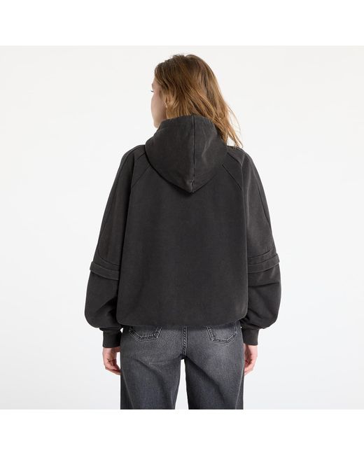 Daily Paper Black Sweatshirt Garment Wash Zip Up Hoodie