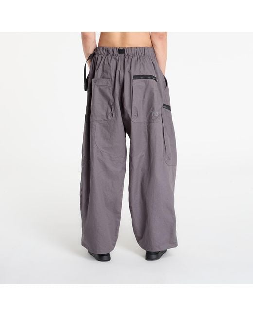 Pantaloni M Twill Cargo Pant di Y-3 in Gray da Uomo