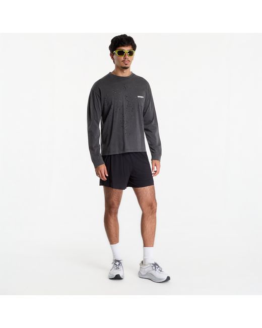 Satisfy T-Shirt Mothtech Long Tee in het Black voor heren