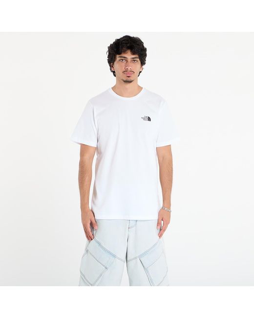 The North Face White T-Shirt M Mountain Sketch Ss Tee for men
