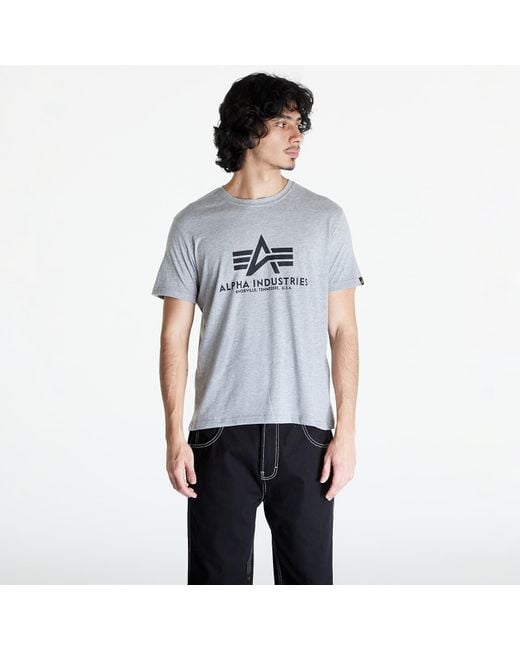 Maglietta Alpha Indutrie Baic Tee di Alpha Industries in Blue da Uomo
