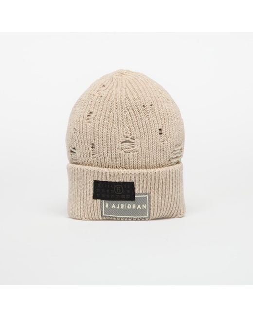 MM6 by Maison Martin Margiela Natural Beanie