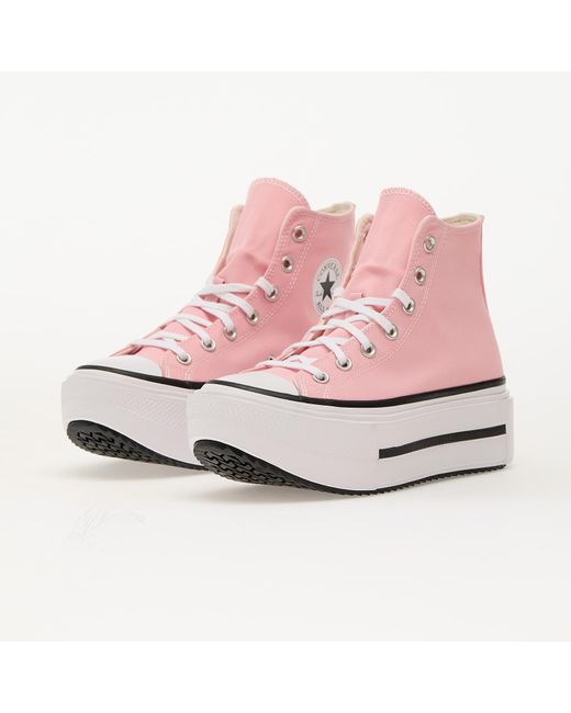 Converse Pink Sneakers Chuck Taylor All Star Lift Double Stack Jellyfish Jitter/ Egret