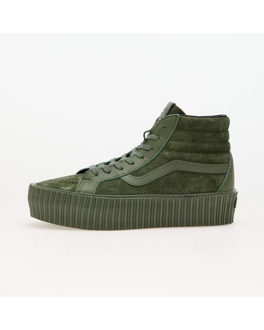Vans Green Sneakers Sk8-Hi Reissue 38 Platform Lx Suede/Leather Eur