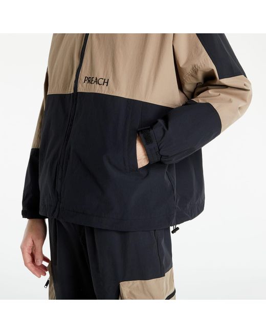 Nylon zip jacket black/ brown di »preach« da Uomo