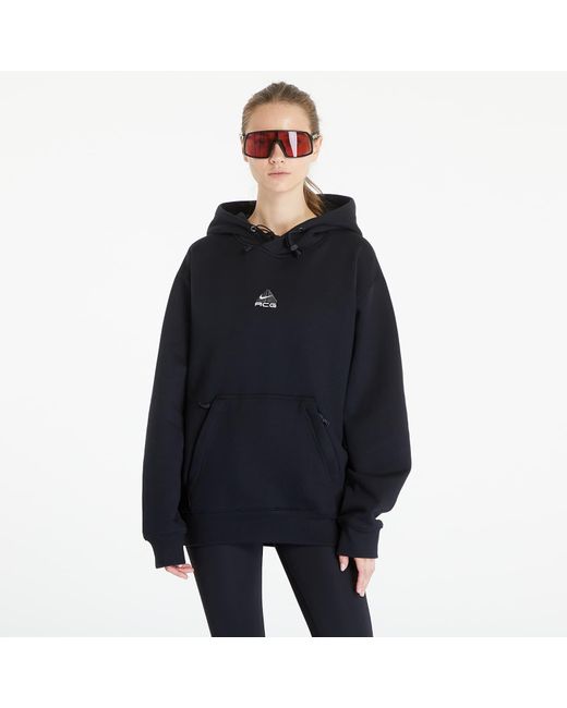 Nike Sweatshirt acg therma-fit fleece pullover hoodie unisex black/ anthracite/ summit white s