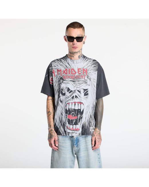 Represent T-Shirt X Iron Maiden British Metal T-Shirt in Blue für Herren