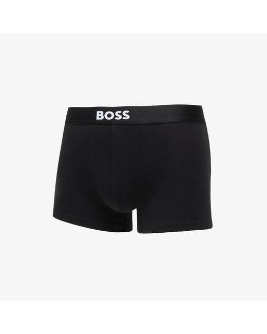 Boss Boxers Trunk 3-Pack Boss One in het Black voor heren