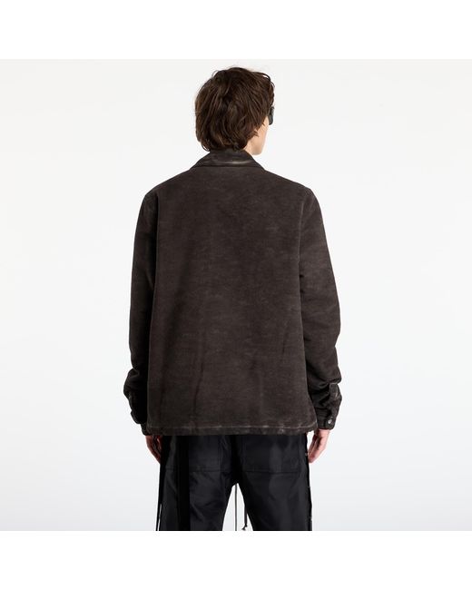 Rick Owens Black Jacket Concealed Zipfront Jacket for men