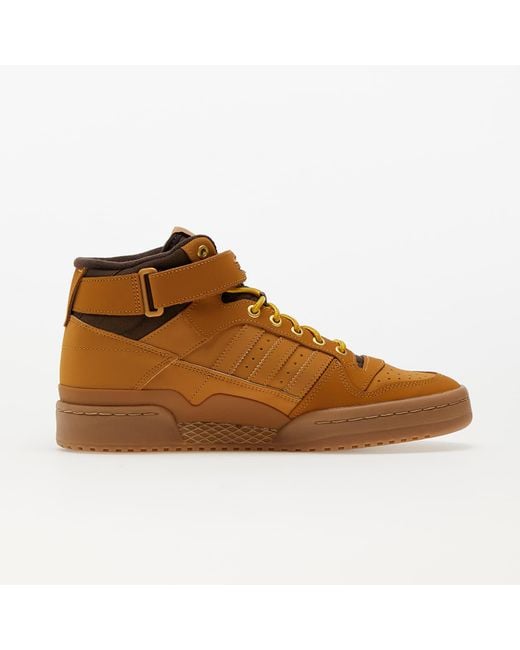 Adidas Originals Brown Adidas Forum Mid Mesa/ / Gum4 for men