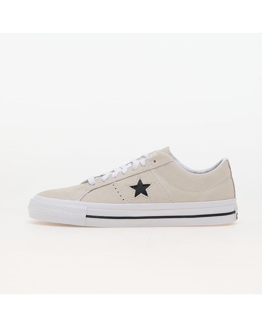 Sneakers One Star Pro Suede Egret/ / Eur di Converse in White