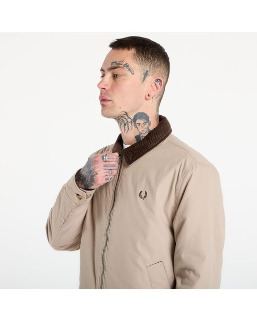 Fred Perry Natural Jacket Cotton Caban Jacket for men