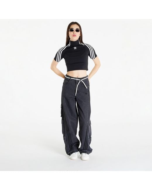 Adidas Originals Black Tight Short Sleeve Top