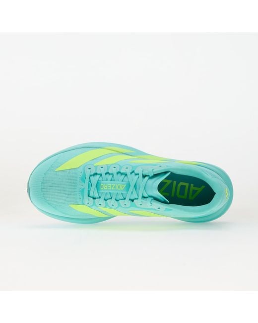 Adidas Originals Blue Sneakers Adidas Adizero Evo Sl Flash Aqua/ Lucid Lemon/ Mint Ton for men