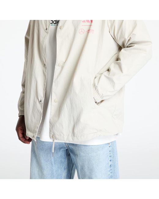Adidas Originals Jacke Adidas X Mercedes Amg Petronas Formula One Team Summer Pack Coach Jacket in White für Herren