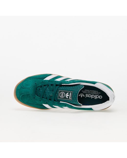 Adidas Originals Green Adidas Gazelle Indoor Collegiate / Ftw White/ Gum2 for men