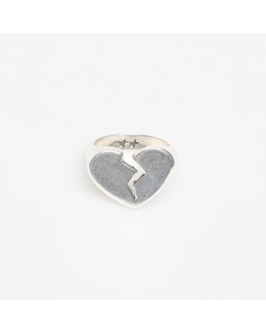 Twojeys White Ring Broken Heart Ring