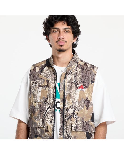 Adidas Originals Gray Vest Camo Vest for men